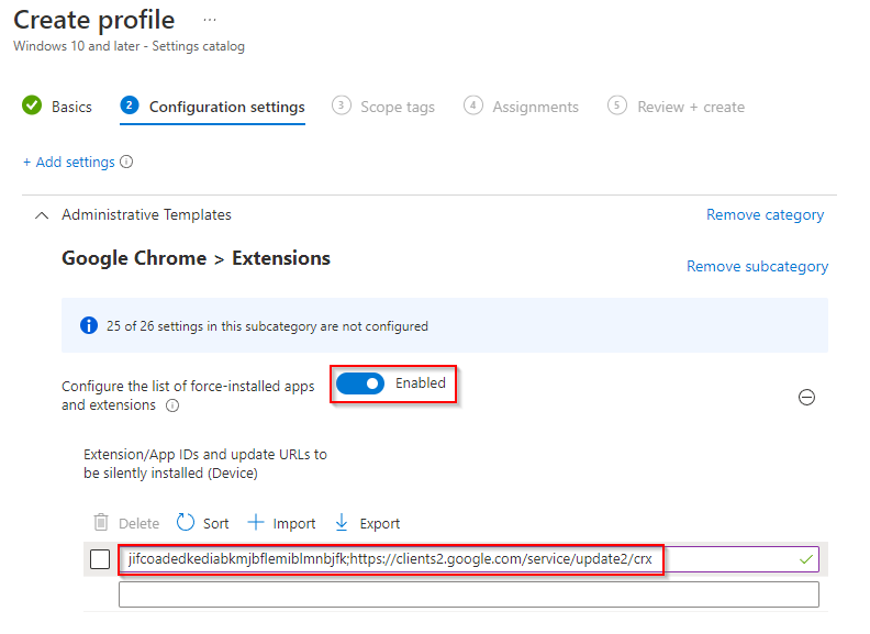 Manage Microsoft Edge Chromium extensions with Microsoft Intune